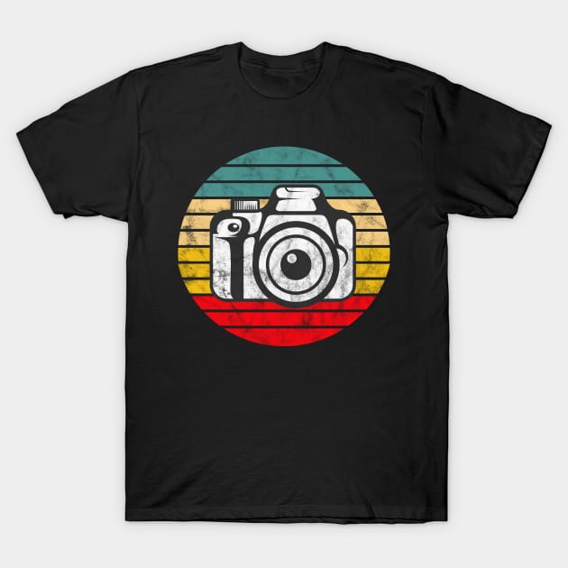 Camera Vintage Retro sunset photographer T-Shirt by doctor ax